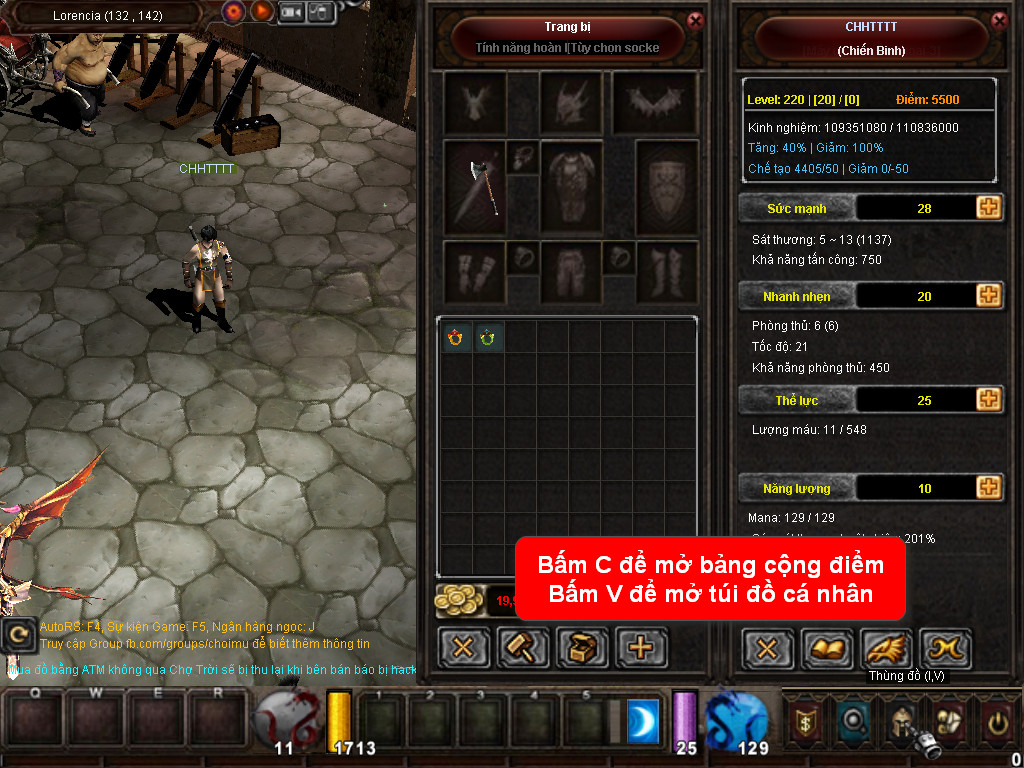 Chức năng chính của Game MU Hiệp Khách Chức năng chính của Game MU Hiệp Khách